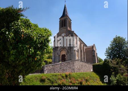 Église Saint-Jean-Baptiste, Concorès, Lot department, France Stock ...