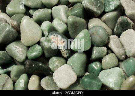 Aventurine gem stone as natural mineral rock Stock Photo