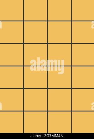 Composition of brown line square grid on pale pink background Stock Photo -  Alamy