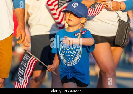 Quincy, Massachusetts, 2021 Quincy Flag Day Parade, 70th Anniversary Stock Photo