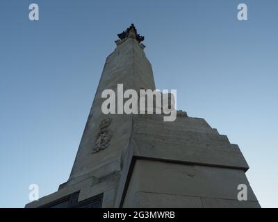 Portsmouth Naval Memorial in Southsea near Portsmouth. Commemorates nearly 25,000 sailors from the First and Second World Wars Stock Photo