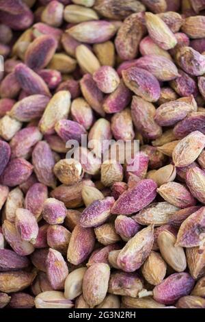 Cleared Pistachio without shells ready to eat Stock Photo