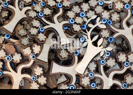 Evil eye bead as Amulet souvenir Stock Photo