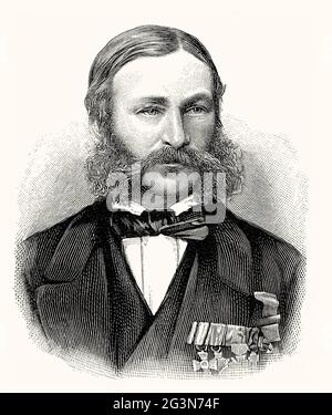 Johann Heinrich Barth, 1821 – 1865, German explorer of Africa and scholar Stock Photo