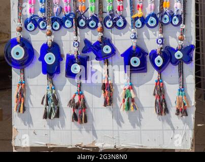 Evil eye bead as Amulet souvenir Stock Photo