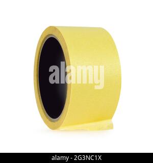 Masking tape isolated on white background Stock Photo