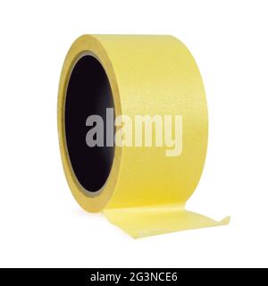 Masking tape isolated on white background, Stock Photo