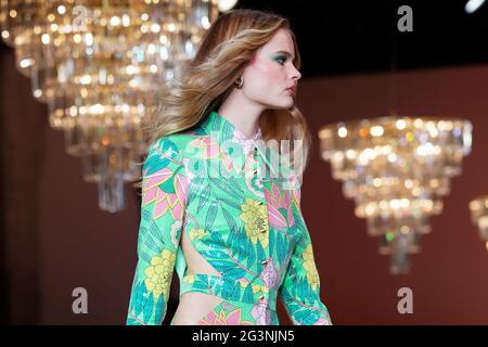A model walks the runway during the Alice McCall show during the Afterpay  Australian Fashion Week Resort 2022 Collections at Carriageworks on May 31  Stock Photo - Alamy