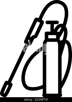 Garden Sprayer Icon. Bold outline design with editable stroke width. Vector Illustration. Stock Vector