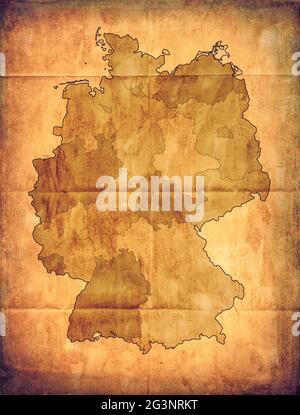 Germany old map Stock Photo - Alamy