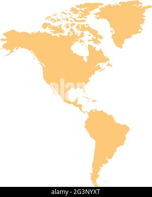 map from america Stock Vector