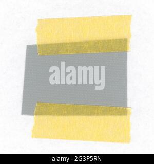 Grey tensile fabric sample isolated over white Stock Photo