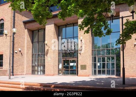 Derby Crown and County Court, Morledge, Riverside, Derby, Derbyshire, England, United Kingdom Stock Photo