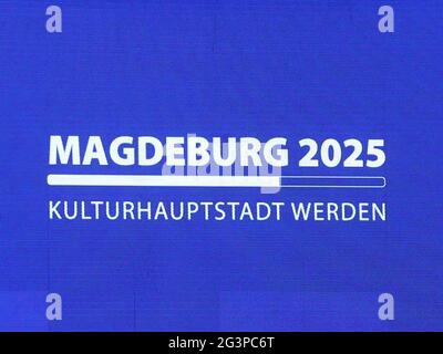 Magdeburg Application for European Capital of Culture 2025 Stock Photo