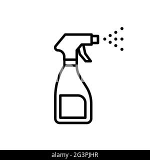 Disinfectant icon vector, to eradicate the corona virus Stock Vector