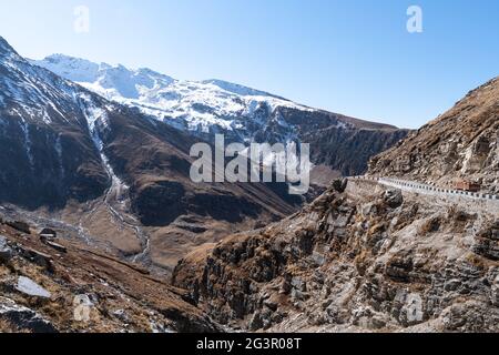 The highway road in Jammu and Kashmir Stock Photo