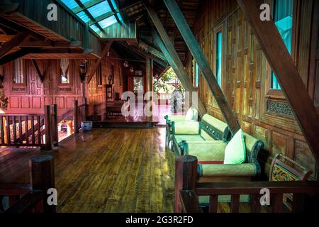 Tak/Thailand-19.03.2017:Interior inside the traditional thai house Stock Photo