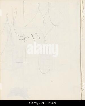 Letter 'd'. Leaf 15 Verso from a sketchbook with 33 sheets Stock Photo ...