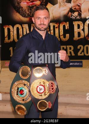 SES Boxing professional boxer Dominic BÃ¶sel WBA interim and IBO light heavyweight world champion Stock Photo