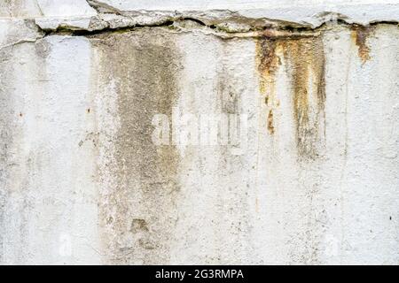 Old and grunge cement, concrete or plaster wall with patterns and cracks Stock Photo