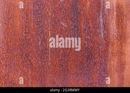 Old, grunge corroded metal surface with brown rust patterns Stock Photo