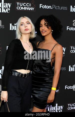 June 16, 2021, Beverly Hills, CA, USA: LOS ANGELES - MAR 24:  Elaine Alexander, Sophia McDowell at The Birthday Cake LA Premiere at the Fine Arts Theater on March 24, 2021 in Beverly Hills, CA (Credit Image: © Kay Blake/ZUMA Wire) Stock Photo