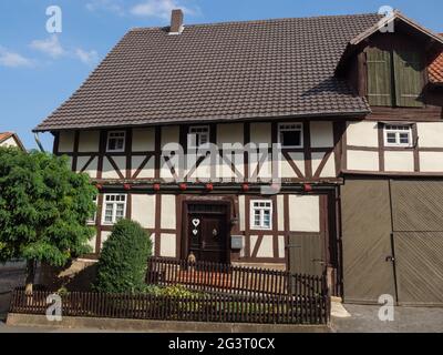 Village in the Waldecker Land in Hesse Stock Photo