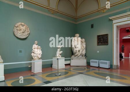 Moscow, Russia - November 21, 2018: Pushkin Museum of Fine Arts is largest museum of European art in Moscow, Russia Stock Photo