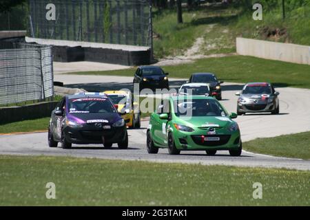 Road America Raceway during the 2021 Chicago Region June Sprints SCCA Stock Photo