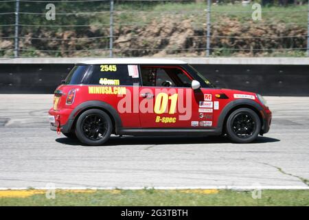 SCCA at Road America Raceway for the 2021 Chicago Region June Sprints. Stock Photo