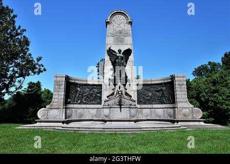 Missouri Monument in the Vicksburg National Military Park. Stock Photo