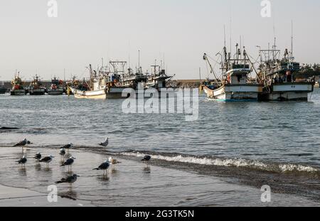 June 19, 2021-Taean, South Korea-A View of Taean sea shore and fishing village scene in Taean, South Korea. Taean County in Chungcheongnam-do, South Korea. Taean Haean National Park is located within Taean County, and is known for its clear seas, unpolluted soils, coastal flora, tidal flats, coasts, and white sand.[citation needed] It includes thirty different beaches; one of these, Mallipo Beach, is considered one of the three most beautiful in Korea[citation needed] and is over one mile long. This beach is also the site of the 2007 Korea oil spill. Stock Photo