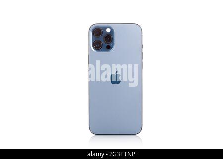 iPhone 12 Pro Max Pacific Blue Stock Photo - Alamy