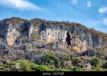 Mountain cavern on rock Antsiranana Madagascar Stock Photo