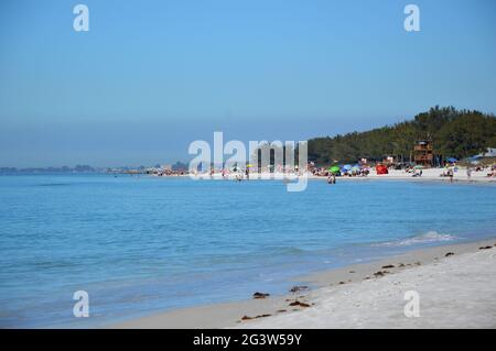 Beach on Anna Maria Island at the Gulf of Mexico, Florida Stock Photo