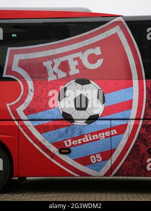 Club emblem KFC Uerdingen 05 DFB 3rd league season 2020-21 Stock Photo