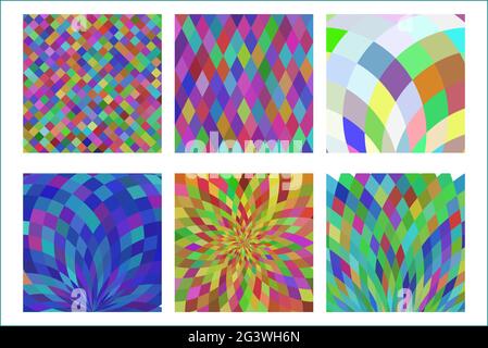 Pattern of colorful mosaic glass. Abstract colorful background from a multi-colored glass mosaic Stock Vector