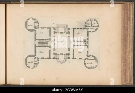 Map of Landhuis A Logis domestiques - Map Of Landhuis E Logis Domestiques Petit Habitations Floor Plans And Models Of French Country Houses This Print Is Part Of An Album 2g3wm6y 
