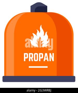 Propane or butane flammable sources of energy Stock Vector