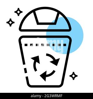 Recycle bin icon vector illustration Stock Photo