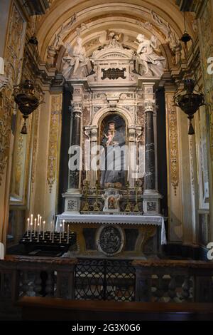 Ravenna. Basilica of Sant Apollinare Nuovo. Chapel of St. Anthony of Padua. Stock Photo