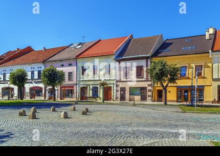 Street in Kezmarok, Slovakia Stock Photo