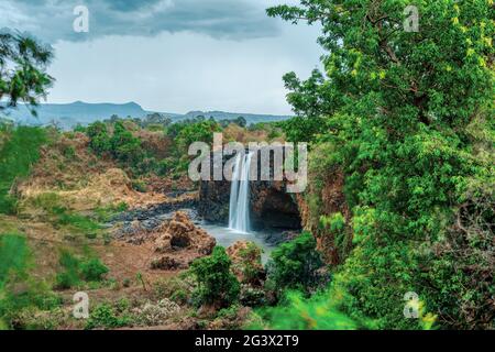 Blue Nile Falls in Bahir Dar, Ethiopia Stock Photo