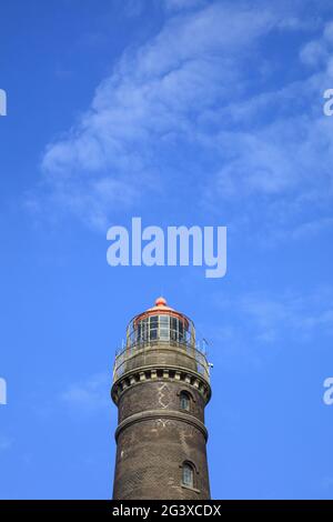 New lighthouse at Borkum island Stock Photo