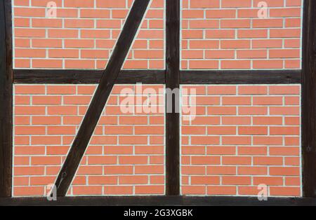 Half-timbered masonry Stock Photo