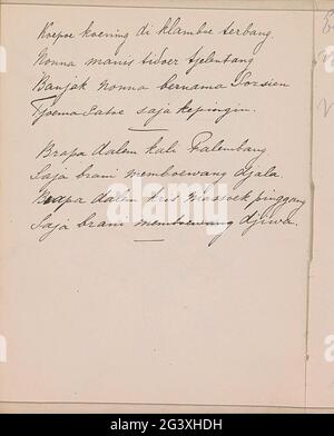 Note. Leaf 12 Verso from a sketchbook with 72 sheets. Stock Photo