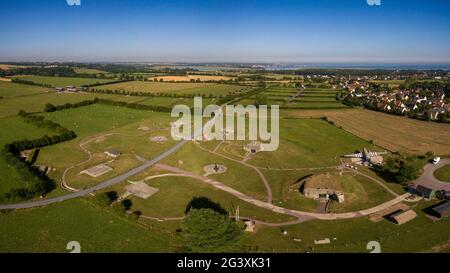 Merville Franceville (Normandy, north western France): Museum and Merville Battery site German battery, building of the Atlantic Wall. (Not available Stock Photo