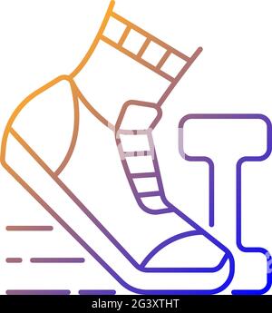 Morning workout gradient linear vector icon Stock Vector