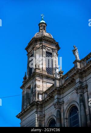 Glasgow, Scotland, UK. 17th June 2021: Close-up shots of the Glasgow Evangelical Church Stock Photo