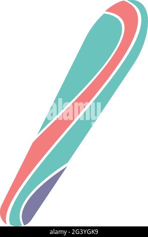 abstract exclamation shape random colorful blotch. Round Corners Organic Blotch of colorful shapes. Splat Drop of liquid fluid Pebble stone silhouette Stock Vector
